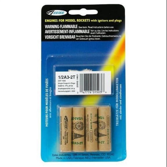 Estes Rockets 1503 1/2A3-2T MINI ENG 13MM-PO