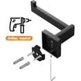 thumbnail image 5 of HITSLAM Matte Black Toilet Paper Holder Wall Mount,Premium 304 Stainless Steel Square Toilet Paper Roll Holder for Bathroom Rustproof, 5 of 9