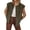 Green, variant on Sleeveless Wool Blend Casual Gilet for Women, Collared Open Front Cap Sleeve Vest, Everyday Warm Layering Outerwear, 1 Piece, S-XL