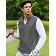 thumbnail image 4 of COOFANDY Men's Polar Fleece Vest Lightweight Sleeveless Zip Up Jacket Casual Outerwear Outdoor Golf Vests, 4 of 11