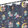 thumbnail image 3 of Star Fairy Princess Pattern Shower Curtain 72"x72" ,Bathroom Decorative Shower Curtains Set with 12 Hooks,Modern Waterproof Washable Shower Curtain, 3 of 6