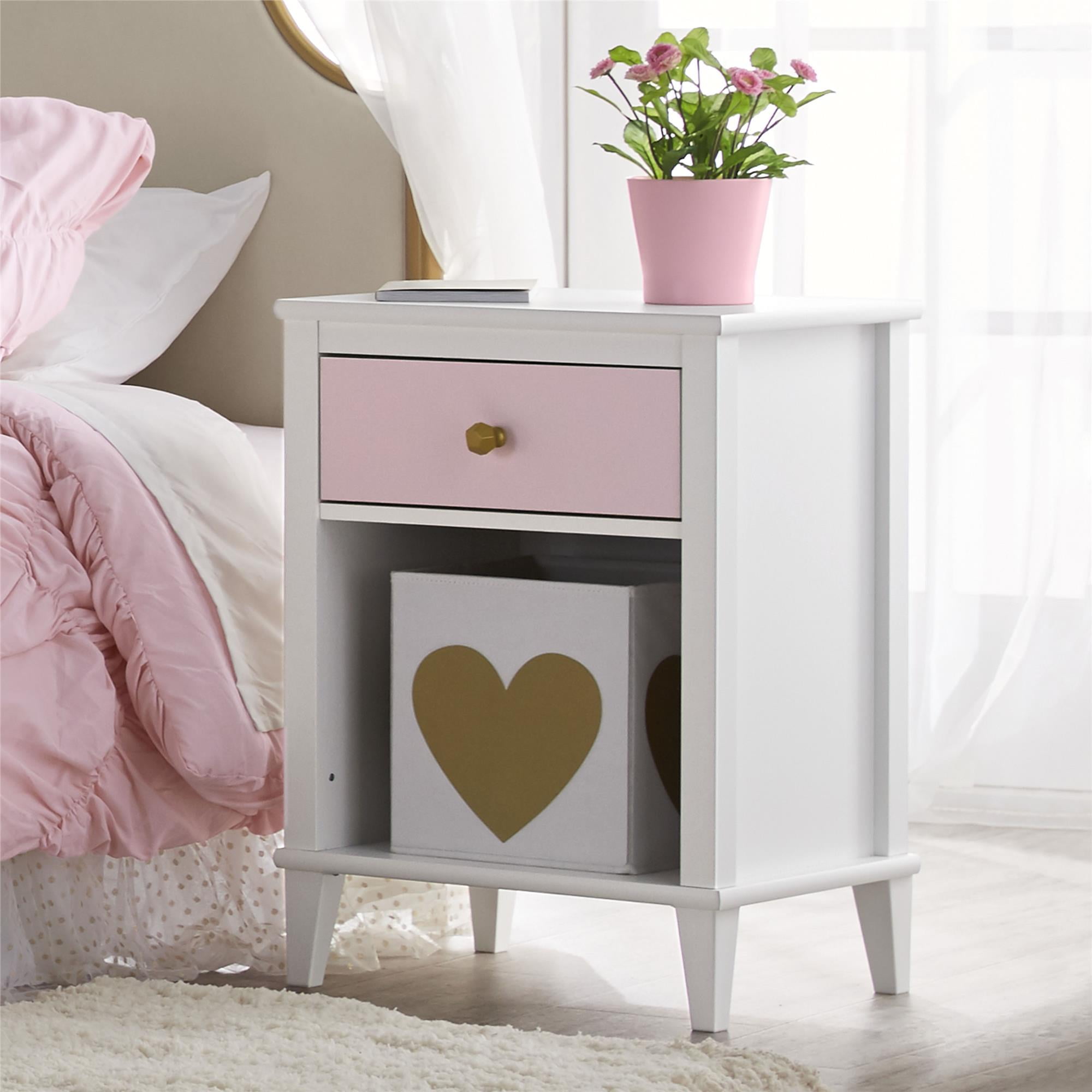 Little Seeds Monarch Hill Poppy Nightstand White Walmart Com Walmart Com