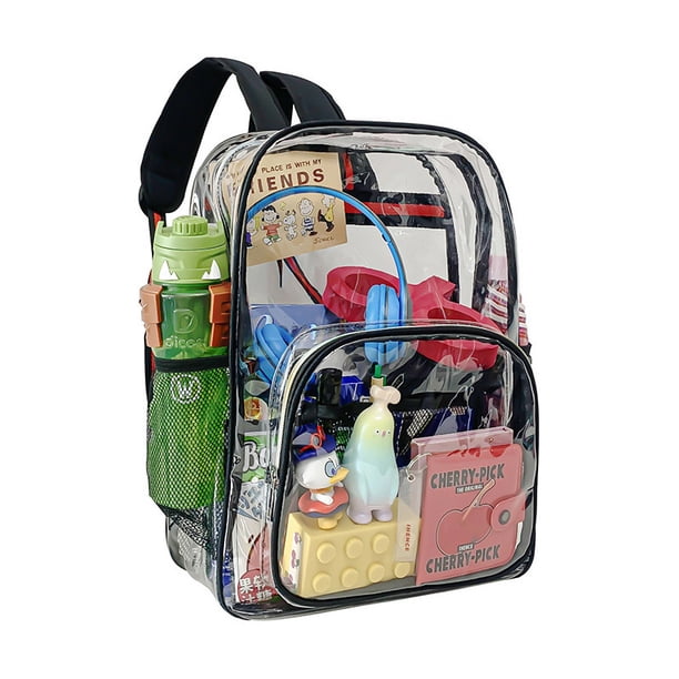 Mochila impermeable de PVC transparente para portátil de 15,6 pulgadas