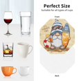 thumbnail image 6 of Kdxio Hello Summer Cute Gnome Funny Coasters,4 Pcs Leather Coasters,Housewarming Gifts,Protect Furniture from Water Marks Scratch and Damage, 6 of 6