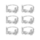thumbnail image 3 of 6 servilleteros metálicos con letras Bismillah Argén, 3 of 8