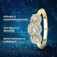 thumbnail image 2 of 934 Sterling Silver Spectacular Cluster Moissanite Cocktail Ring for Women, 2 of 7