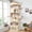 Beige, variant on Globlazer 68" XL Corner Cat Tree Tower Condo for Large Cats - 6 Sisal Scratching Posts, 2 Condos, Hammock & Hanging Basket, Light Grey