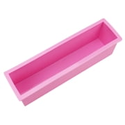 Flexible Rectangular Soap Loaf Silicone Mold DIY Tool for Soap Cake Making Supplies (, Small Size)