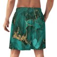 thumbnail image 2 of NICKSUN Shorts de Pyjama Amusants pour Hommes, Bas de Pyjama Doux avec Poches, Vert Or Mable, TG, 2 of 6