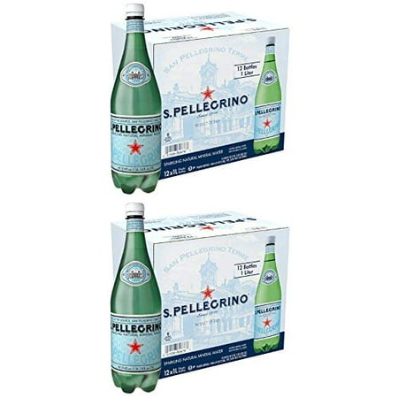 S.Pellegrino Sparkling 33.8 fl oz.(Pack of 24)  Natural Mineral Water,  Clean taste Water, (Best Seltzer Water Brand)