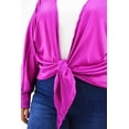 thumbnail image 4 of Cardigan con brillo Roman Fashion /Tallas Extras, 11847 (Magenta) fucsia 38, 4 of 6