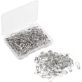 thumbnail image 1 of 100 piezas de alfileres de bombilla MACHAO de metal plata, 1 of 5
