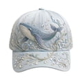 thumbnail image 4 of HonestMatter Animal Print Baseball Cap, Women Adjustable Baseball Cap with Ocean Sea Creature Design, Casual Lightweight Dad Hat for Outdoor, 4 of 4