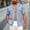 (Casual 104)Blue, variant on DayScoop Mens Casual Shirts Short Sleeve Shirt Solid Color Turndown Collar Fashion Beach Summer Button Up Pocket Tees Top