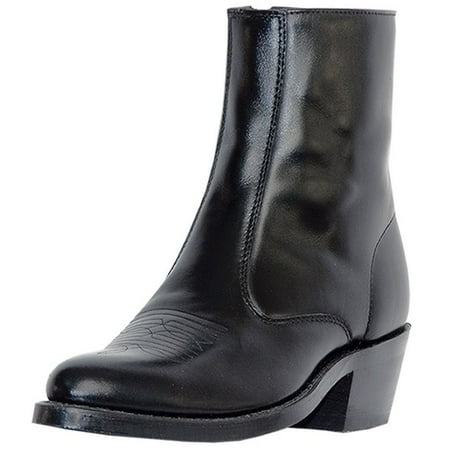 - Laredo Western Boots Mens Leather Long Haul Zip Side Black 62001