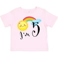 thumbnail image 3 of Inktastic I'm 5 Fifth Birthday Sun Rainbow Boys or Girls Toddler T-Shirt, 3 of 5