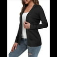 thumbnail image 3 of Suéter Tipo Cárdigan Abierto para Mujer (Disponible en Grandes), Color Negro, Talla XL, 3 of 7