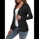 thumbnail image 3 of Suéter Tipo Cárdigan Abierto para Mujer (Disponible en Grandes), Negro, Talla XXL, 3 of 7