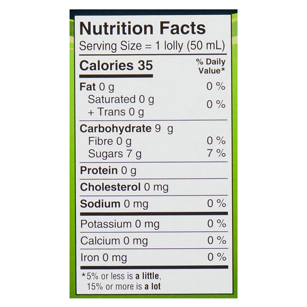 Chapman's Low Calorie Banana Li'l Lolly in a Box 28 x 50 ml