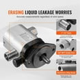 thumbnail image 3 of Hydraulic Wood Log Splitter Pump Kit, 22GPM, 2 Stage 4000PSI Aluminum Hydraulic Gear Pump, with Valve Coupling Installation Base 3/4'' NPT Outlet 3600 RPM, for Small Engine Mounting Log Splitter, 3 of 7