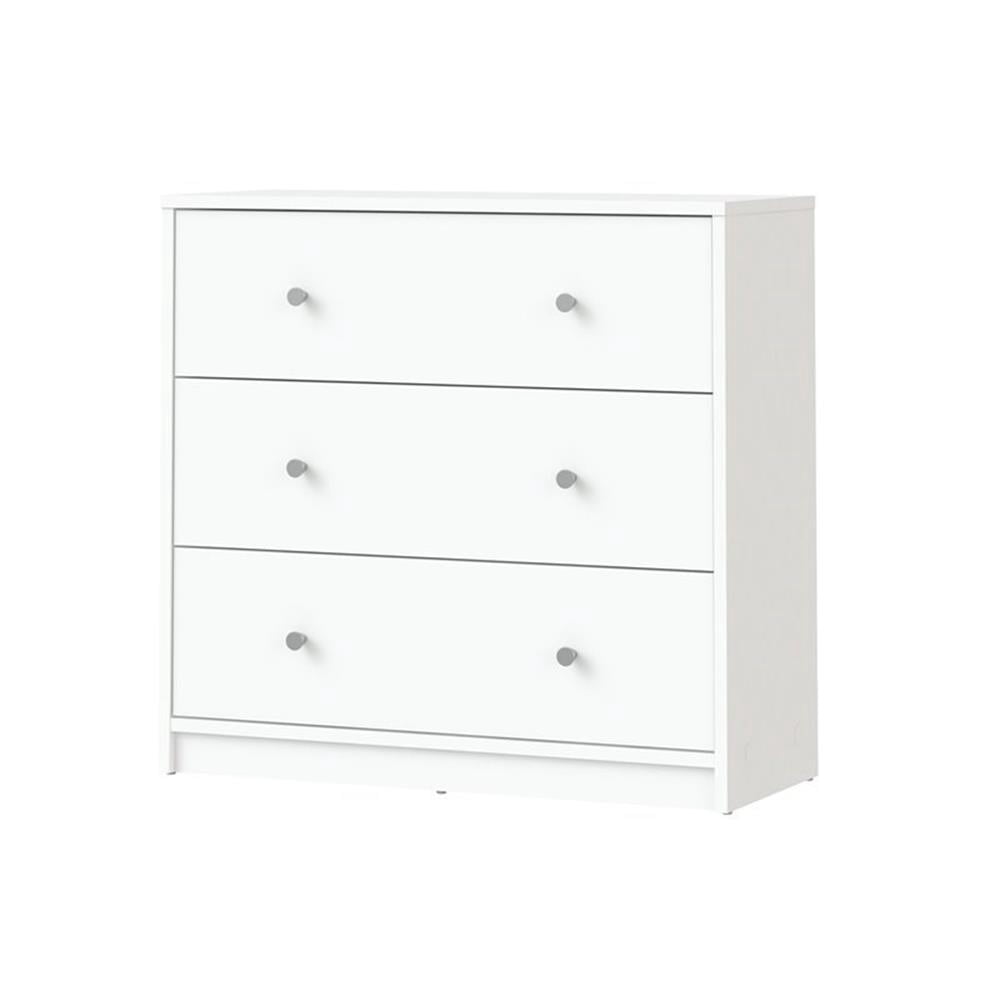 Home Square 4 Piece Bedroom Set With Dresser, Chest and 2 Nightstands in White
