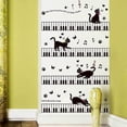 thumbnail image 2 of Cartoon Piano Keys Cat Pvc Wall Stickers Kids Rooms Musical Cats Decal Living Room Bedroom, 2 of 5