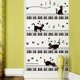 thumbnail image 2 of Cartoon Piano Keys Cat Pvc Wall Stickers Kids Rooms Musical Cats Decal Living Room Bedroom, 2 of 5