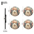 thumbnail image 2 of Modern Wall Clock Battery Operated Analog Clock with Quality Quartz Non-Ticking,Decorative for Kitchen-Alpaca Llama Flower Floral style(14inch), 2 of 4