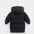 thumbnail image 4 of Kids Winter Coats with Hooded Light Puffer Coat Warm Padded Jacket Windproof Long Style Parka Jacket Outerwear for Toddler Children Boys Girls, 4 of 10