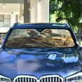 thumbnail image 4 of WOBOGO Justice Puppy Car Windshield Sunshades Autopilot Lightweight Accordion Sun Visor 53×23.5in, 4 of 8
