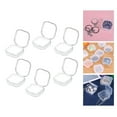 thumbnail image 2 of pitrice 6x Mini Jewelry Storage Box Transparent Square with Lid for Earplugs Crafts S, 2 of 8