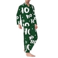 thumbnail image 2 of Sikiie Ho Ho Ho A Mens Pajama Set, Soft Warm Long Sleeve Sleepwear, Cozy Button-Down Pjs for Men-Large, 2 of 7