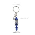 thumbnail image 2 of TABLZONE 2pcs Car Key Chains Aluminum Alloy Key Holder for Daily Use Blue Design, 2 of 8