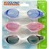 DOLFINO PREMIER 3-Pack Swim Goggles Adult 15+ Swimming Pool Glasses UV 400 Protection WLM8 10863