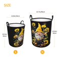thumbnail image 5 of PHELIKA Sun Flowers Sunflower Gnome 09 Laundry Basket 65L Large Foldable Round For Dirty Clothes Toy Storage, 5 of 6