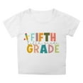 thumbnail image 4 of Girl Shirts Size 3-4Y Unisex Fifth Grade Back To School Print Short Sleeve Crewneck Tee Outdoor Girls Tops, 4 of 4