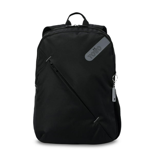 TOTTO Mochila Grande Porta Laptop 15 con Bolsillo para Botella | Escuela - Oficina - Viaje | 16 L SO negro G