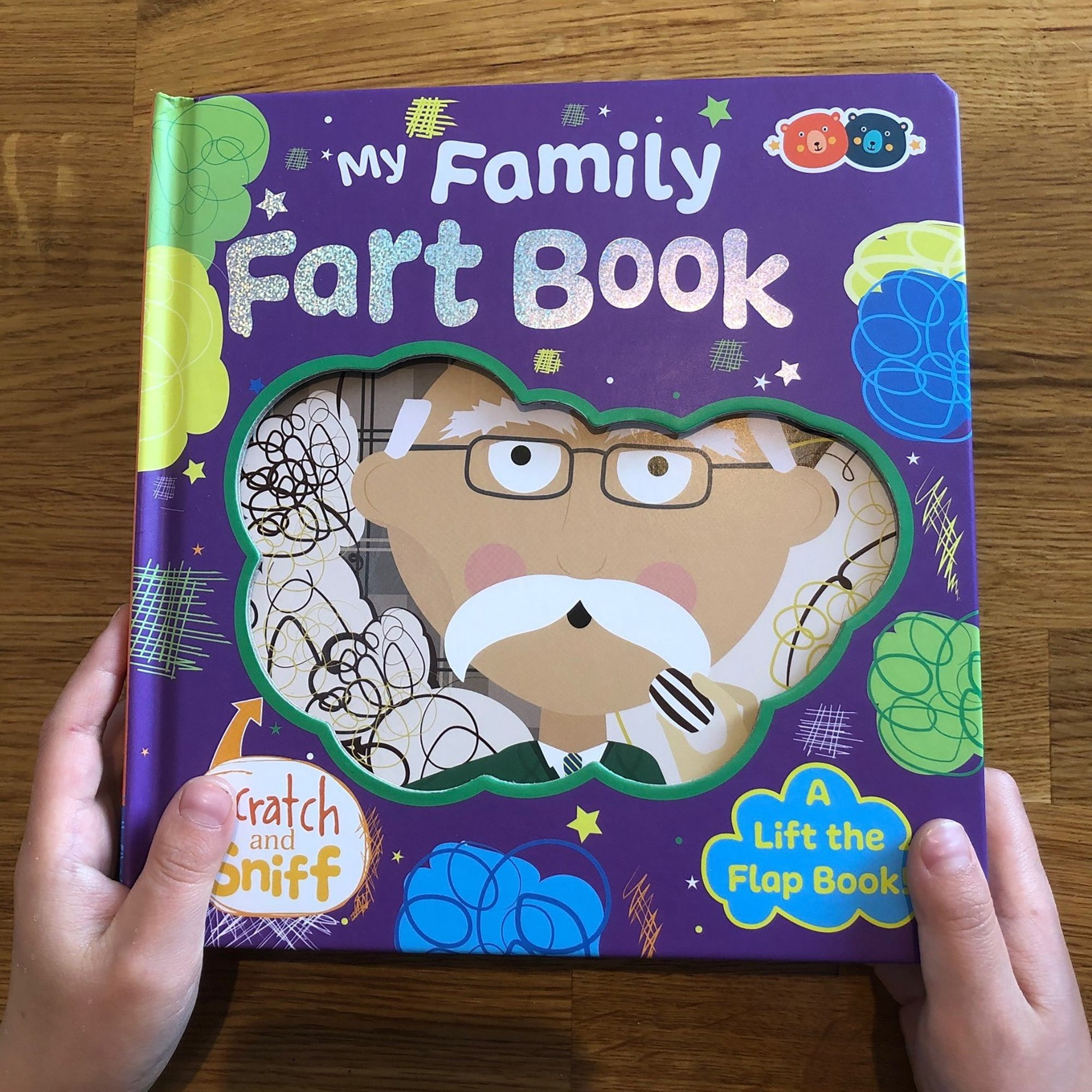 Buddy & Barney: Scratch & Sniff Book: My Family Fart Book - Rhyming Board Book, Lift The Flap, 6 Real Smells, Funny Reading, Toddlers & Kids Ages 2+