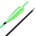 thumbnail image 2 of AMEYXGS Archery Feather Arrows 31 inch Feather Fletched Arrows Carbon Fiber Archery Hunting Arrows for Recurve & Compound Bow,Traditional Bows, 2 of 6