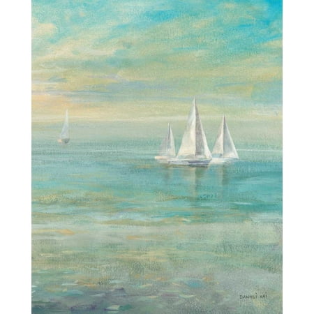 Sunrise Sailboats II Stretched Canvas - Danhui Nai (24 x (Best 30 Ft Sailboat)