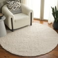 thumbnail image 2 of SAFAVIEH Natura Carina Solid Area Rug, Ivory, 6' x 6' Round, 2 of 10