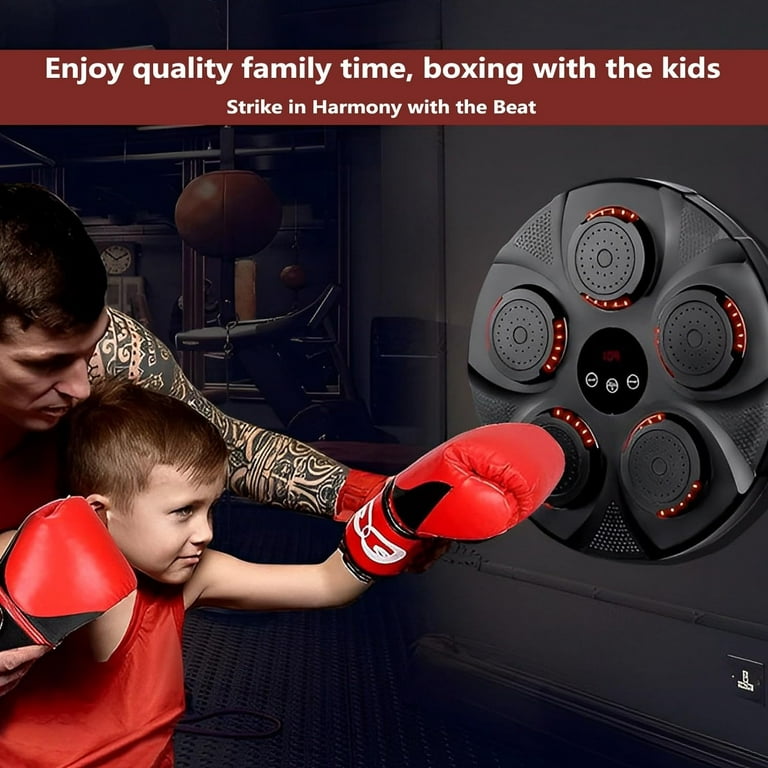 Annuodi Smart Music Boxing Machine, Home Electronic Boxing Trainer with  Boxing Gloves and Bluetooth, Wall Mounted Boxing Training Equipment for  Improve Boxing Skills 