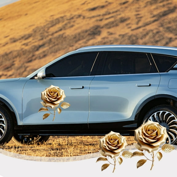 Car Decoration Stickers Car Decals Stickers For Outside Of Car Romantic Rose Wall Stickers Bathroom Tiles Waterproof Stickers Clearance Under 10$!