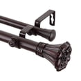 thumbnail image 4 of Rod Desyne 100-02-1606-D Blossom 1" od-Double Set Rideau Tige, 160-240", Acajou, 4 of 5