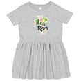thumbnail image 3 of Inktastic He is Risen Cross with Script and Flowers Girls Toddler Dress, 3 of 5