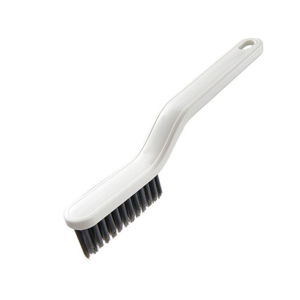 Cepillo Multiusos 2 en 1 con Pinzas Integradas para Limpieza Profunda - Ideal para Ropa, Pisos y Rincones Difíciles - Diseño Ergonómico en Azul y Blanco - Material Resistente PP y PET