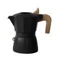 thumbnail image 1 of Rongfmy Pots 100ml Aluminum Restaurant Durable Portable Stovetop Espresso Maker black, 1 of 9
