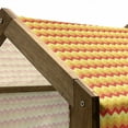thumbnail image 5 of Yellow Chevron Pet House, Arrows Geometric Design in Vibrant Warm Colors Waves Classical, Outdoor & Indoor Portable Dog Kennel with Pillow and Cover, 5 Sizes, Red Apricot Marigold, by Ambesonne, 5 of 5