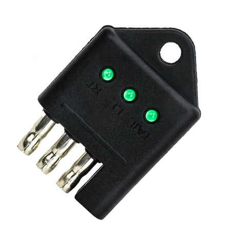 Worgeous Truck Trailer Plug Trailer Tester Metal 1Pcs