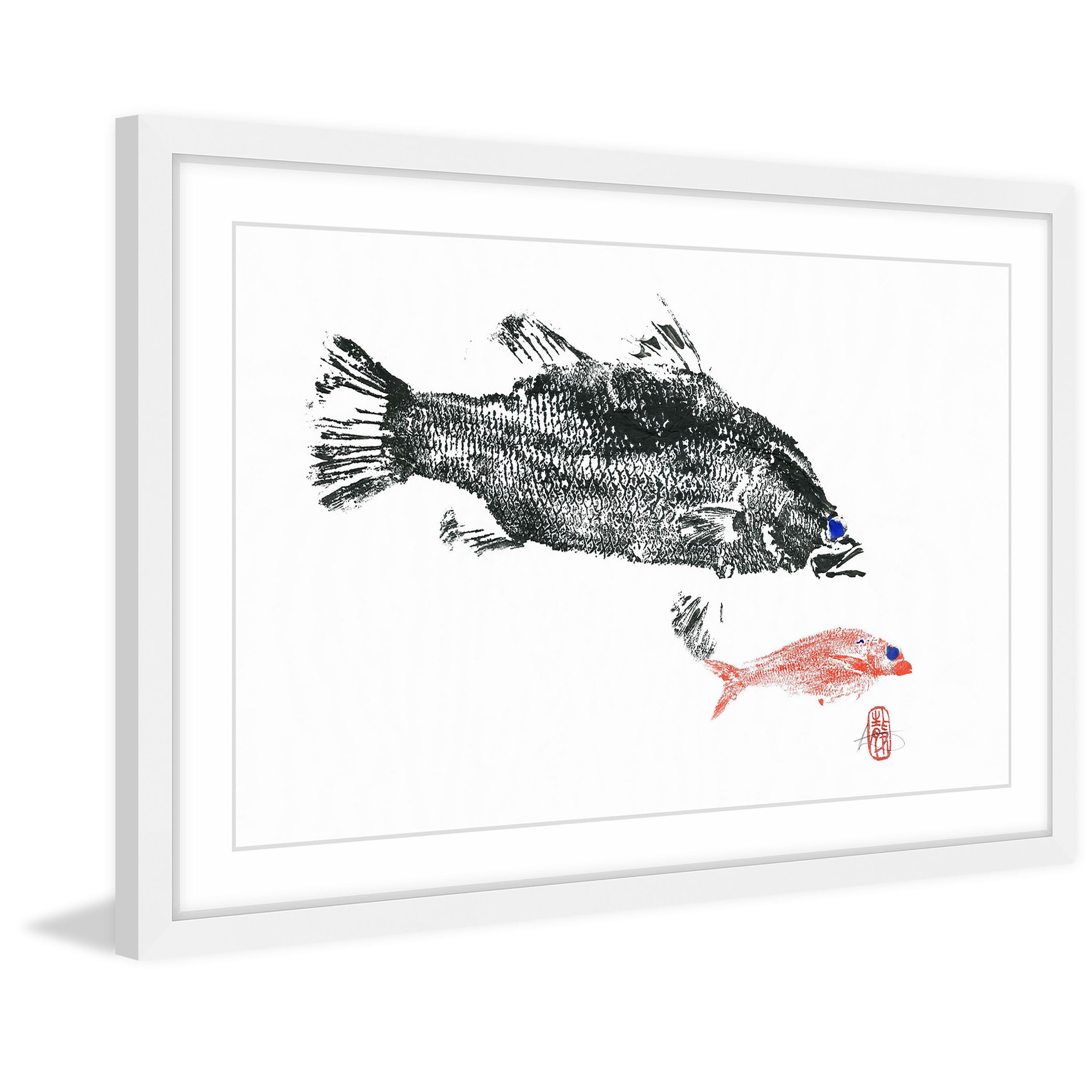 "Barramundi Hunting" Framed Painting Print